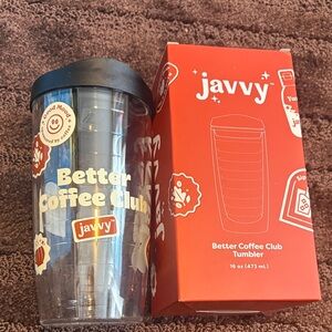 Javvy Fall Better Coffee Club Tumbler NEW